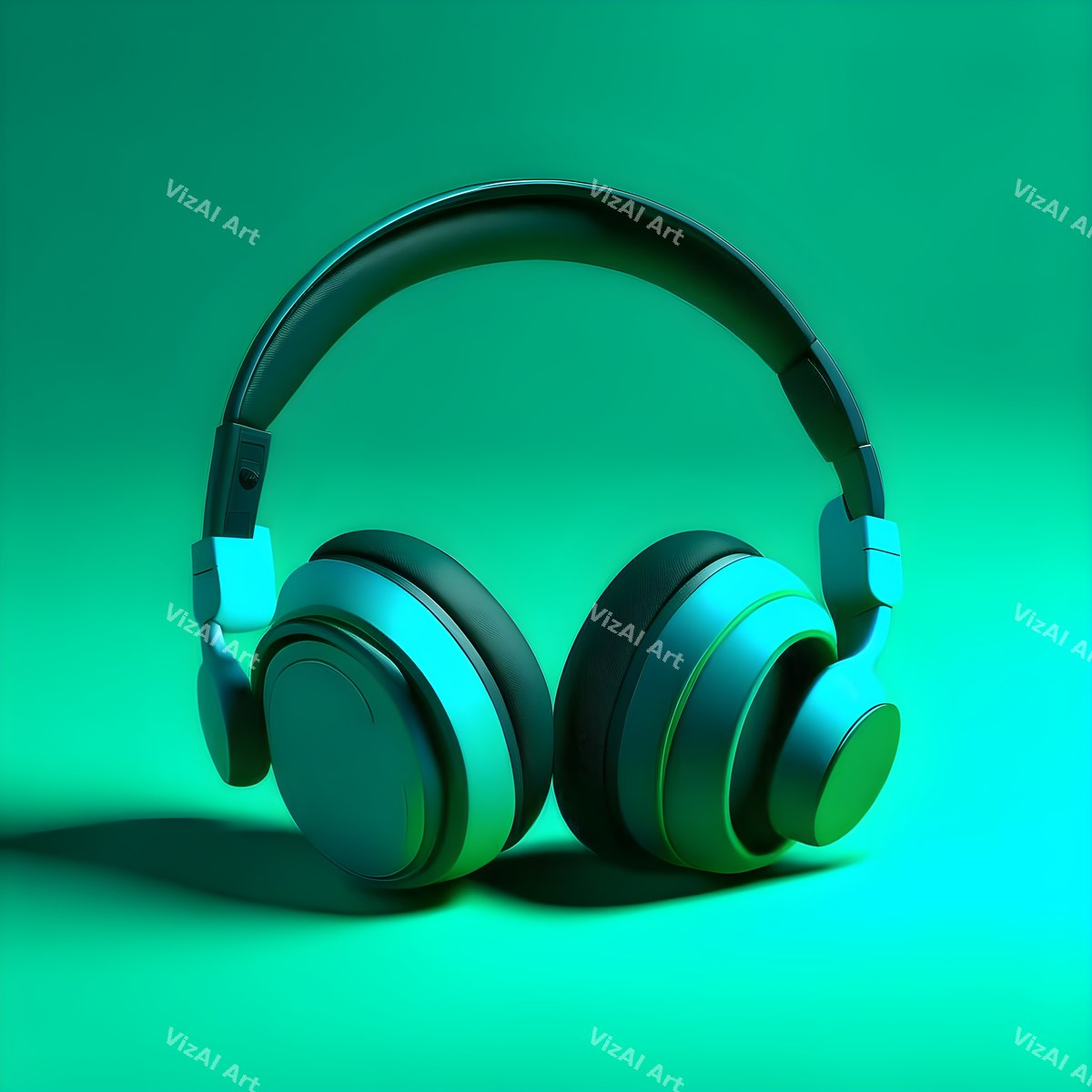 Bold Colour Headphones Art — print 8