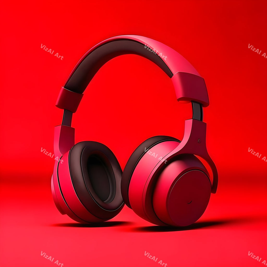 Bold Colour Headphones Art — print 9