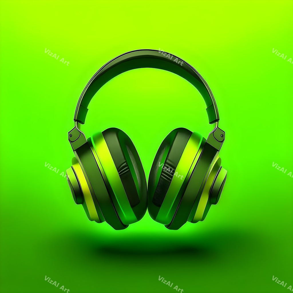 Bold Colour Headphones Art — print 10