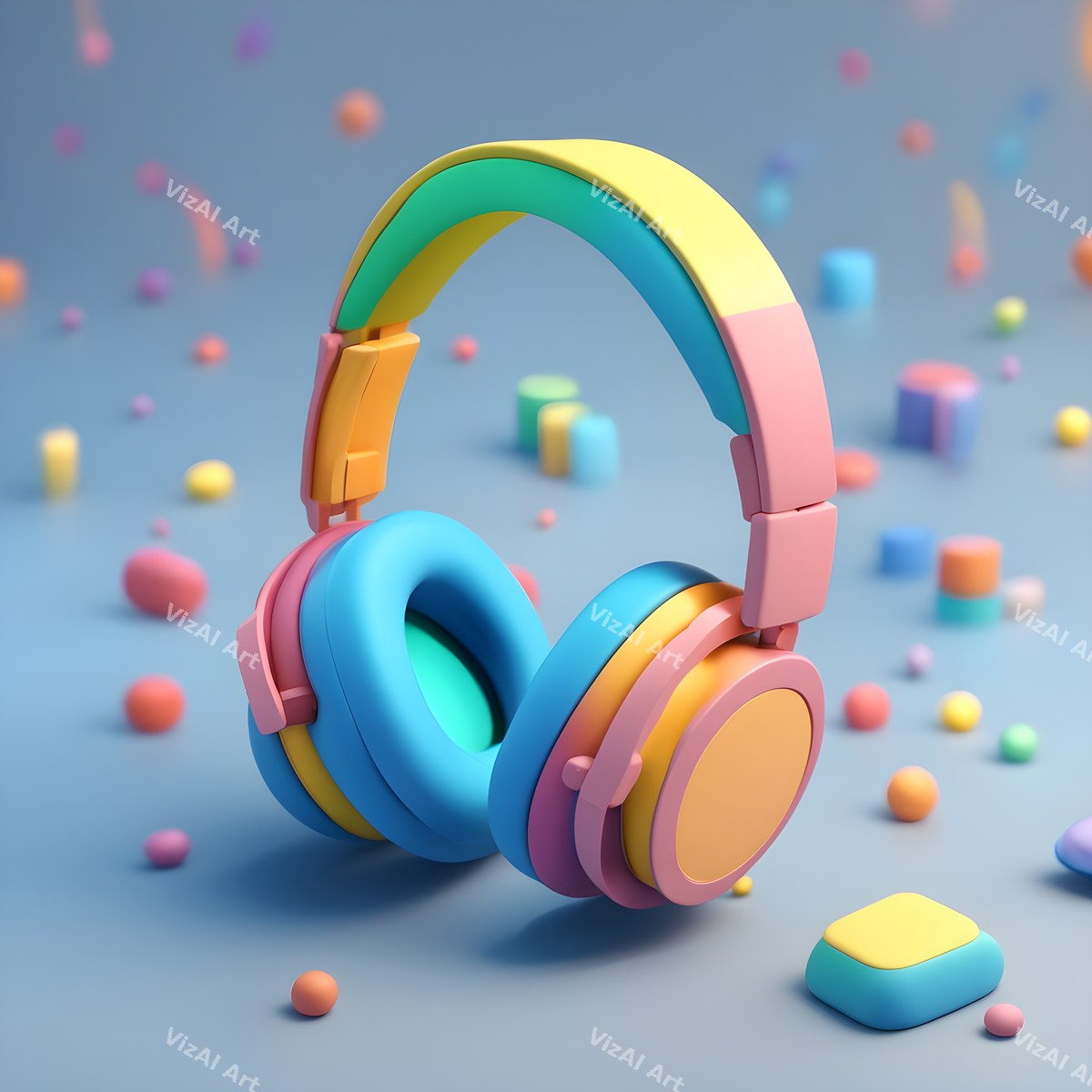 Pastel Dream Headphones Art — print 1