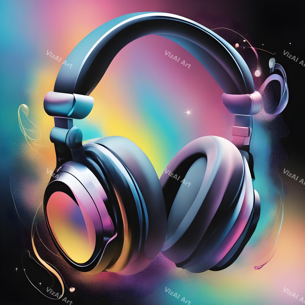 Pastel Dream Headphones Art — print 2
