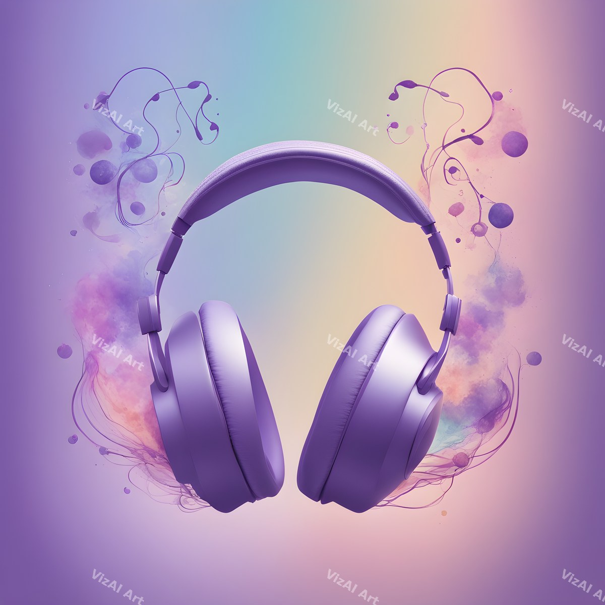 Pastel Dream Headphones Art — print 4