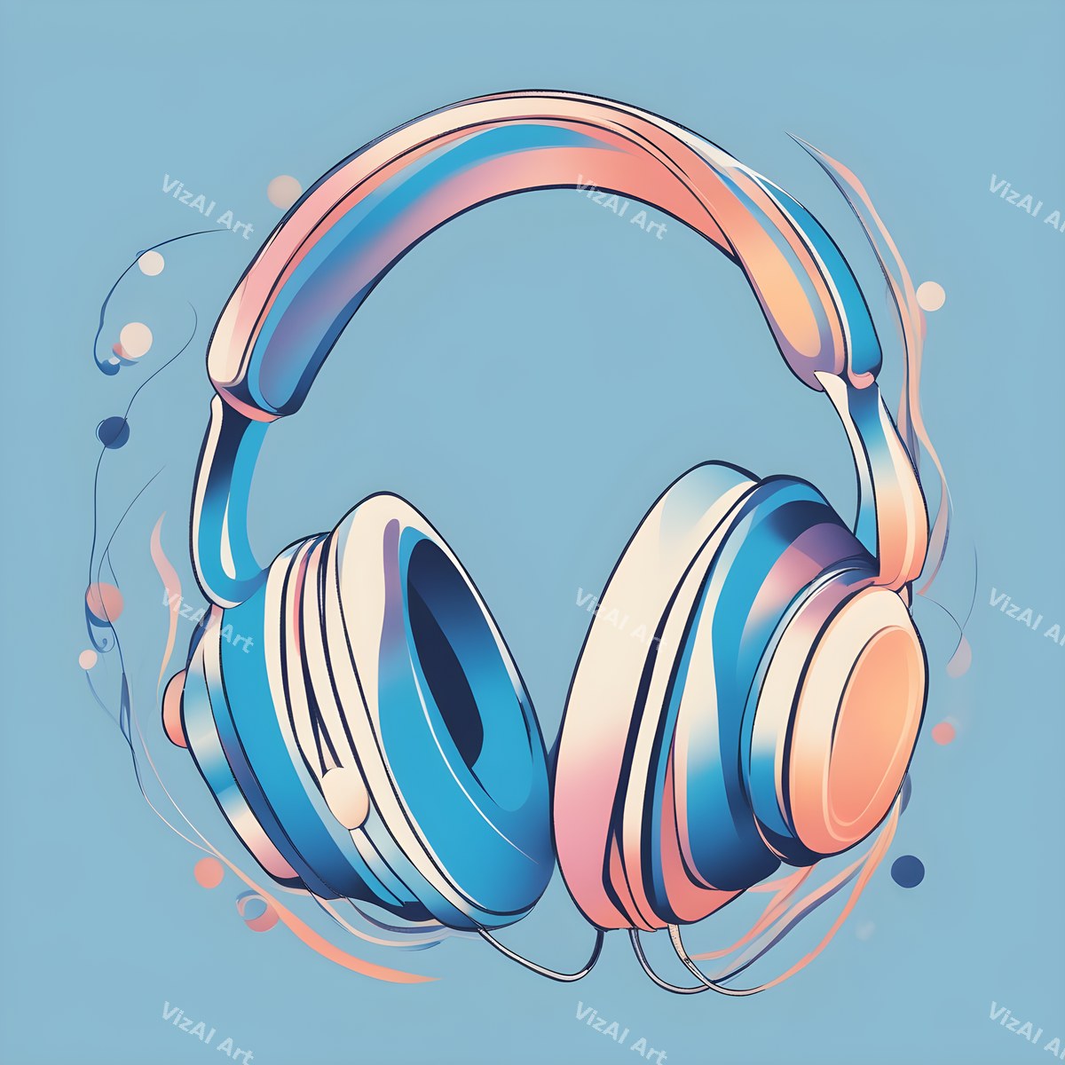 Pastel Dream Headphones Art — print 6