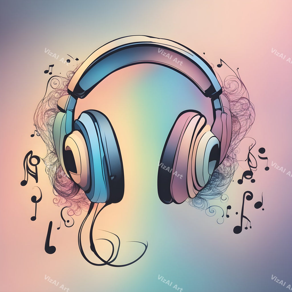 Pastel Dream Headphones Art — print 9