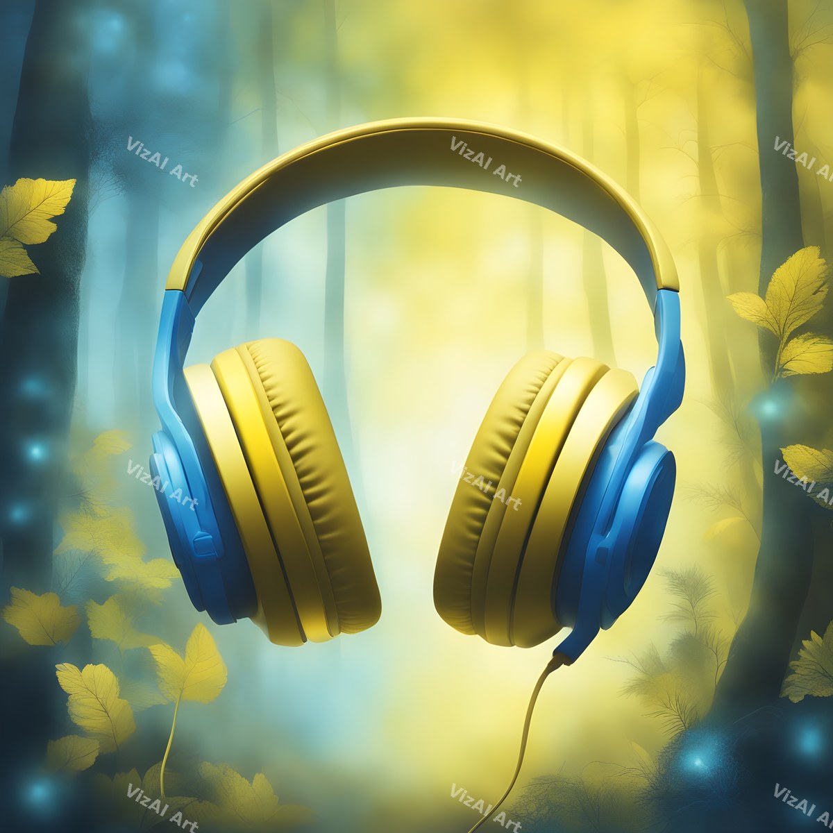 Botanical Headphones Art — print 5