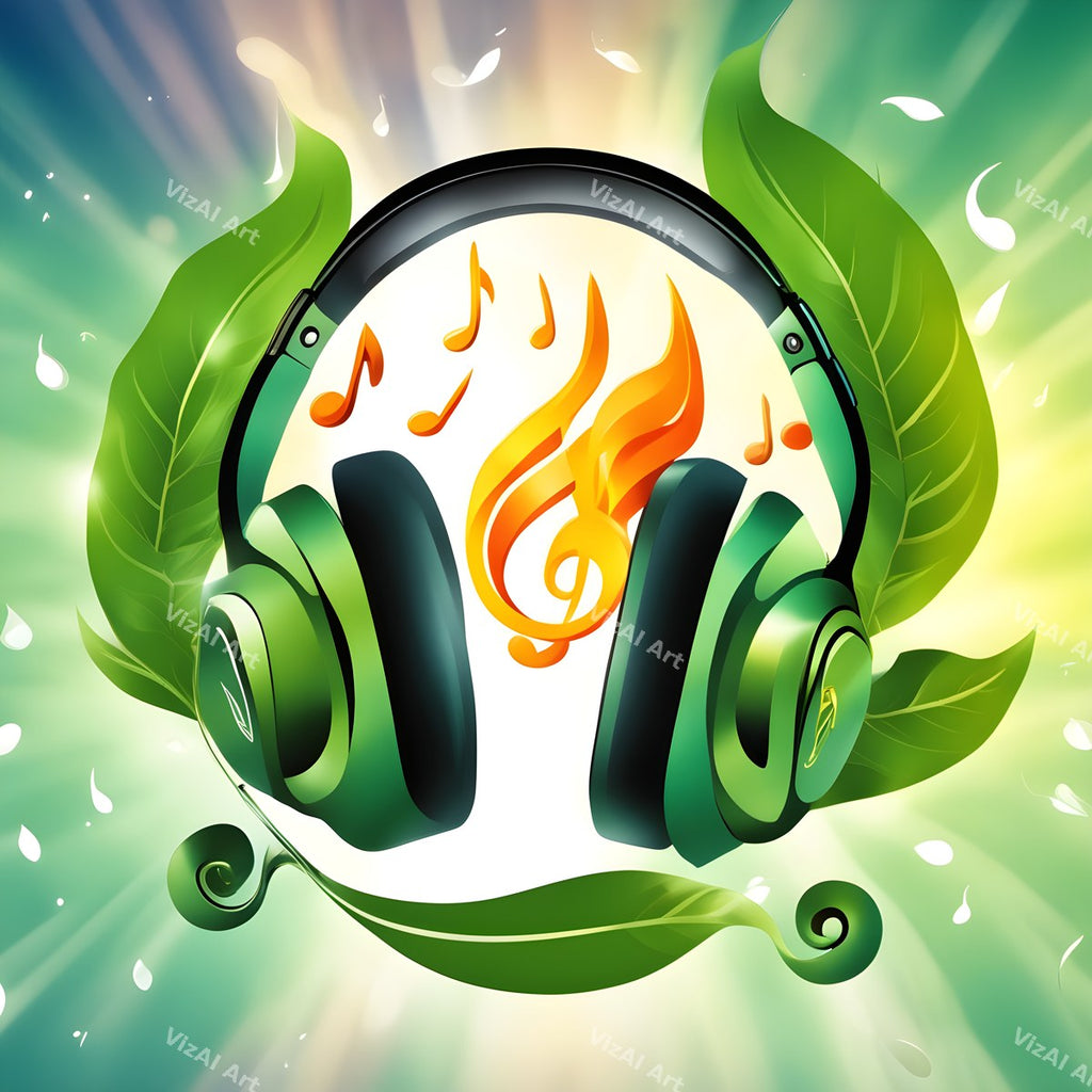 Botanical Headphones Art — print 7