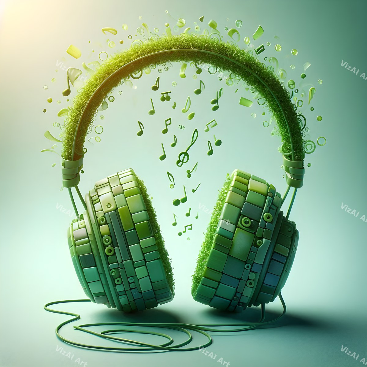 Botanical Headphones Art — print 12