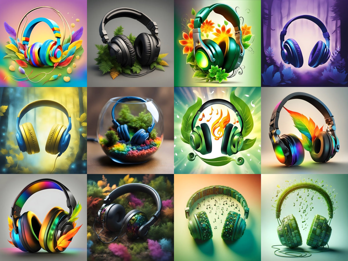 Botanical Headphones Art — Choose Your Print