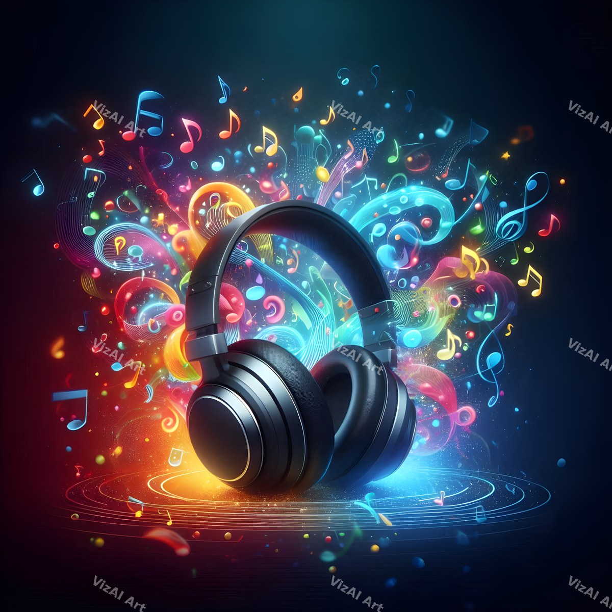 Sound Burst Headphones Art — print 7
