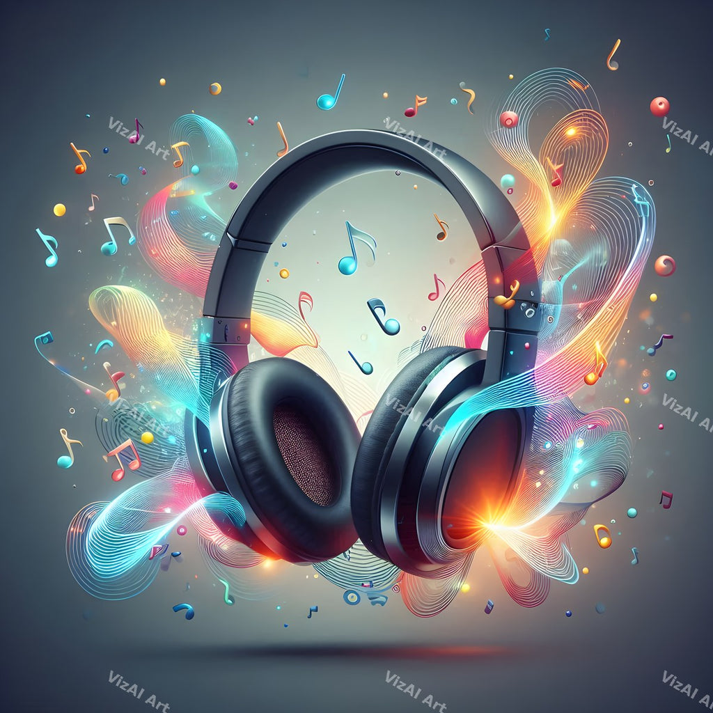 Sound Burst Headphones Art — print 8