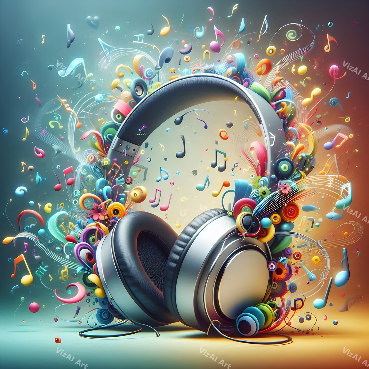 Sound Burst Headphones Art — print 9