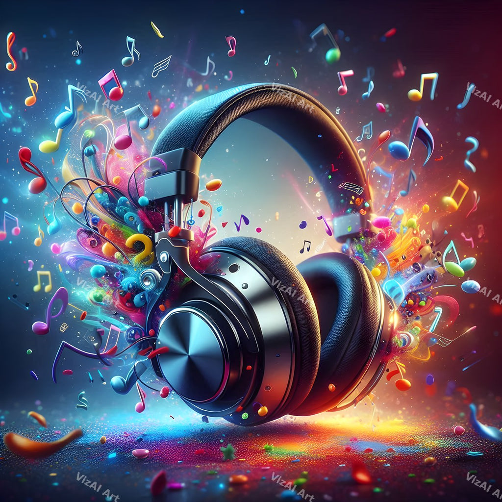 Sound Burst Headphones Art — print 10