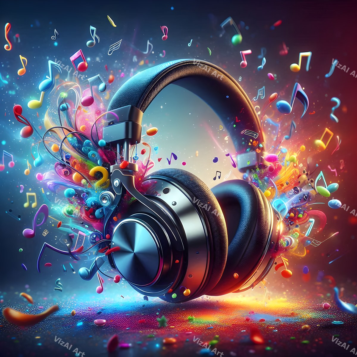 Sound Burst Headphones Art — print 10