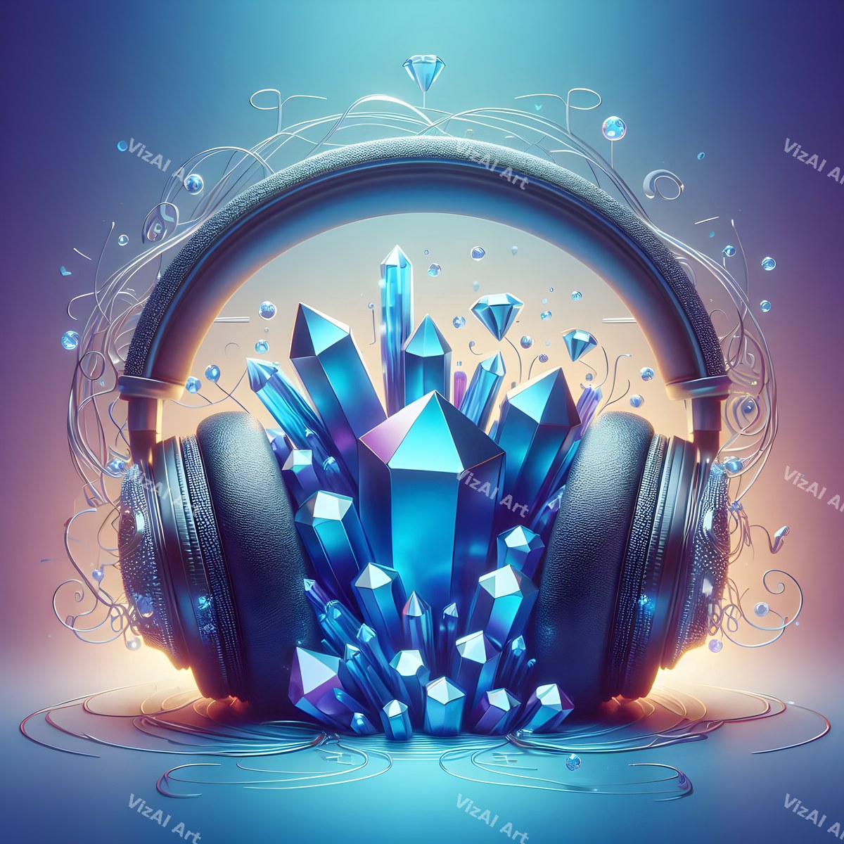 Enchanted Headphones Art — print 4