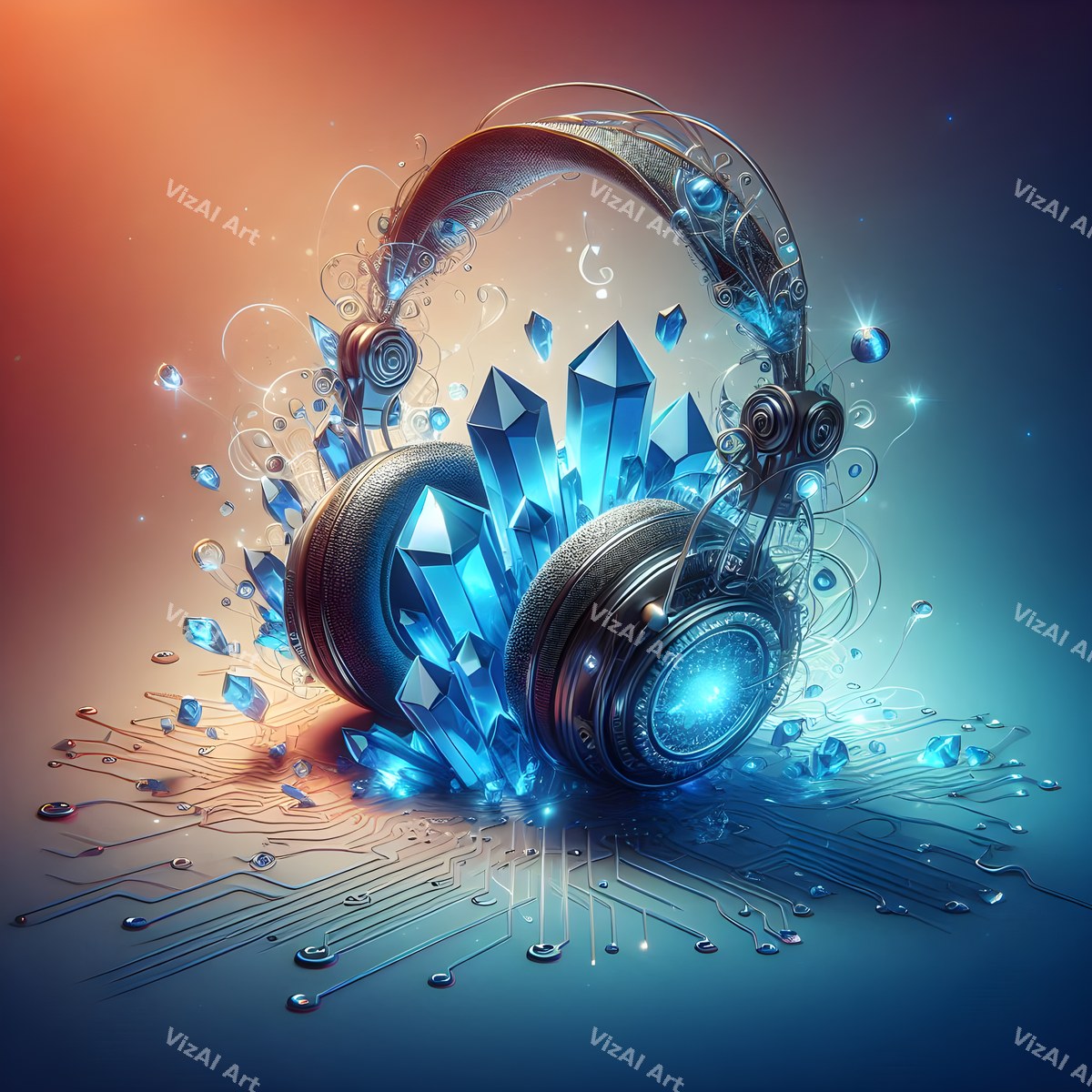 Enchanted Headphones Art — print 5
