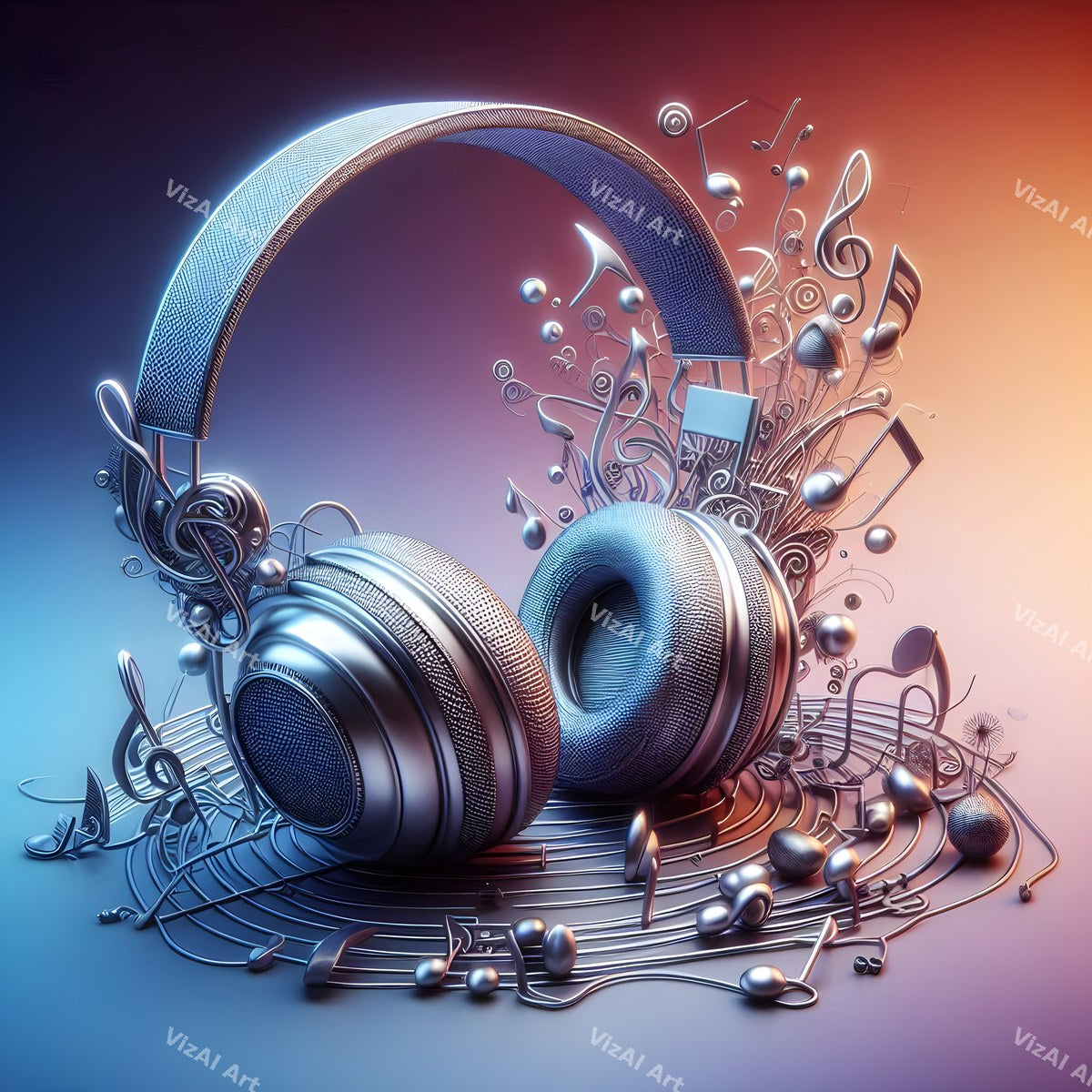 Enchanted Headphones Art — print 7