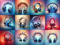 Enchanted Headphones Art — 12 Printable Prints