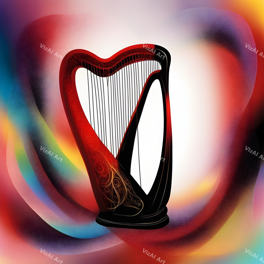 Rainbow Harp Art — print 1