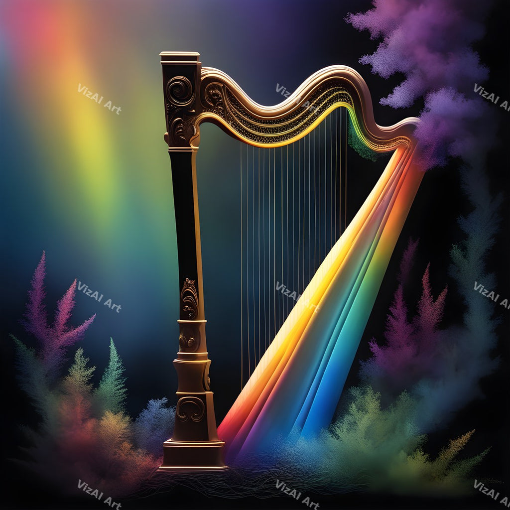 Rainbow Harp Art — print 3
