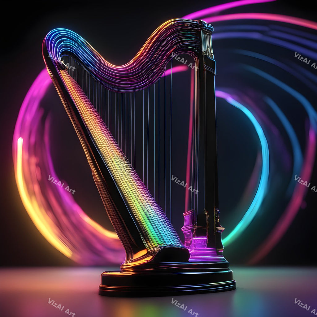 Rainbow Harp Art — print 6