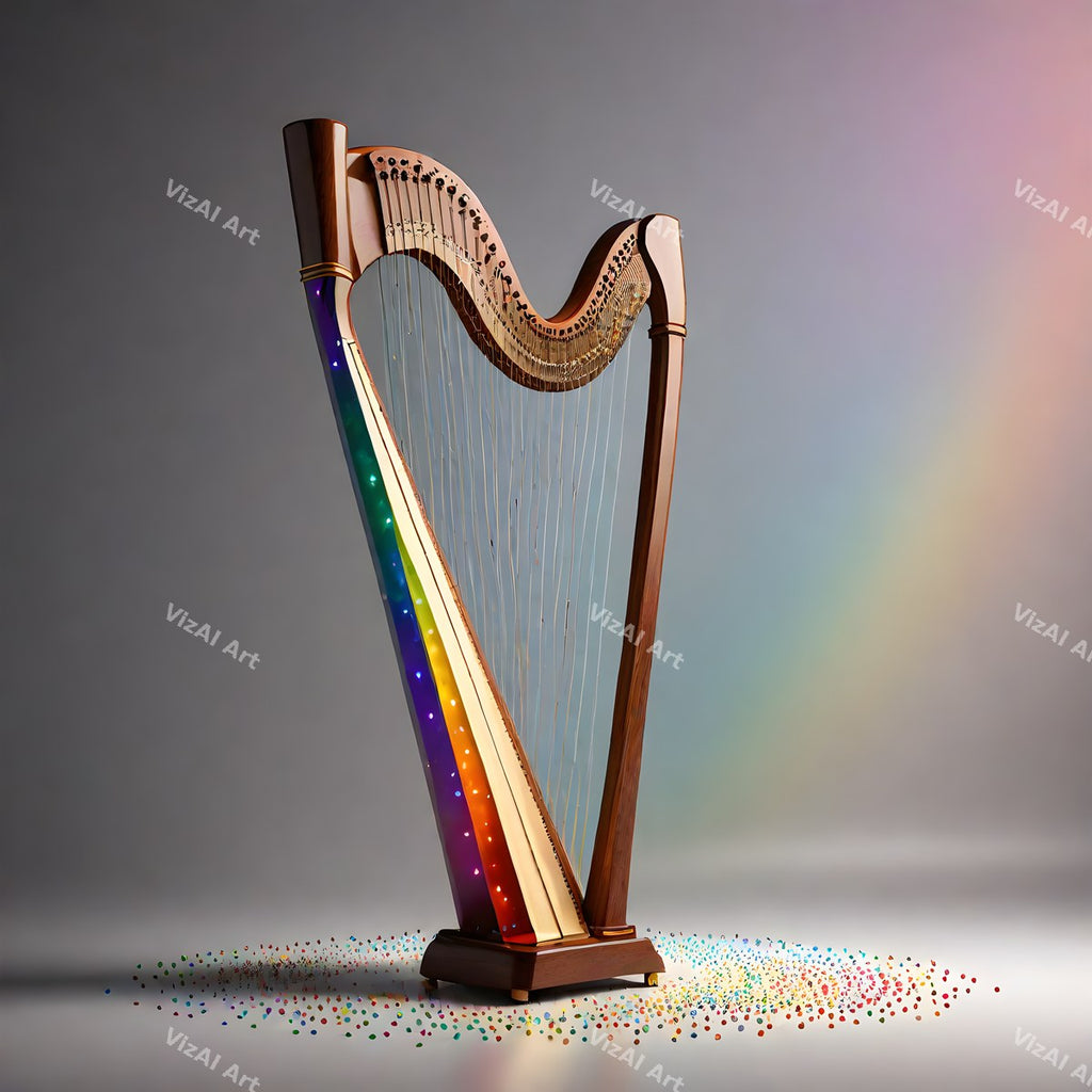 Rainbow Harp Art — print 9