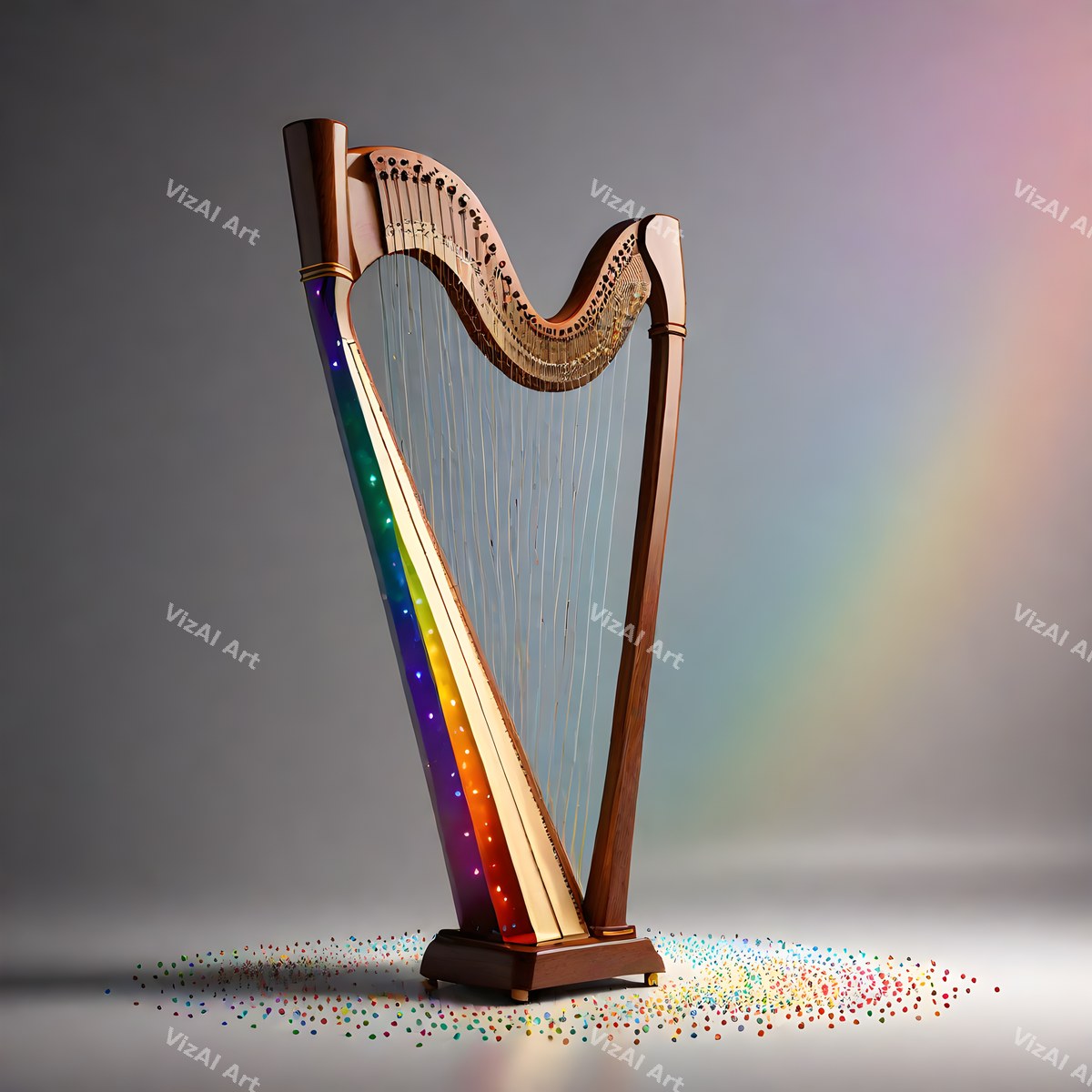 Rainbow Harp Art — print 9