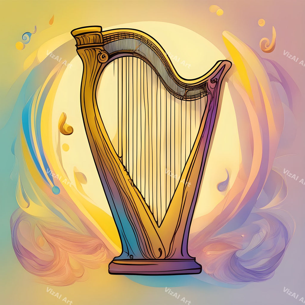 Enchanted Harp Art — print 2