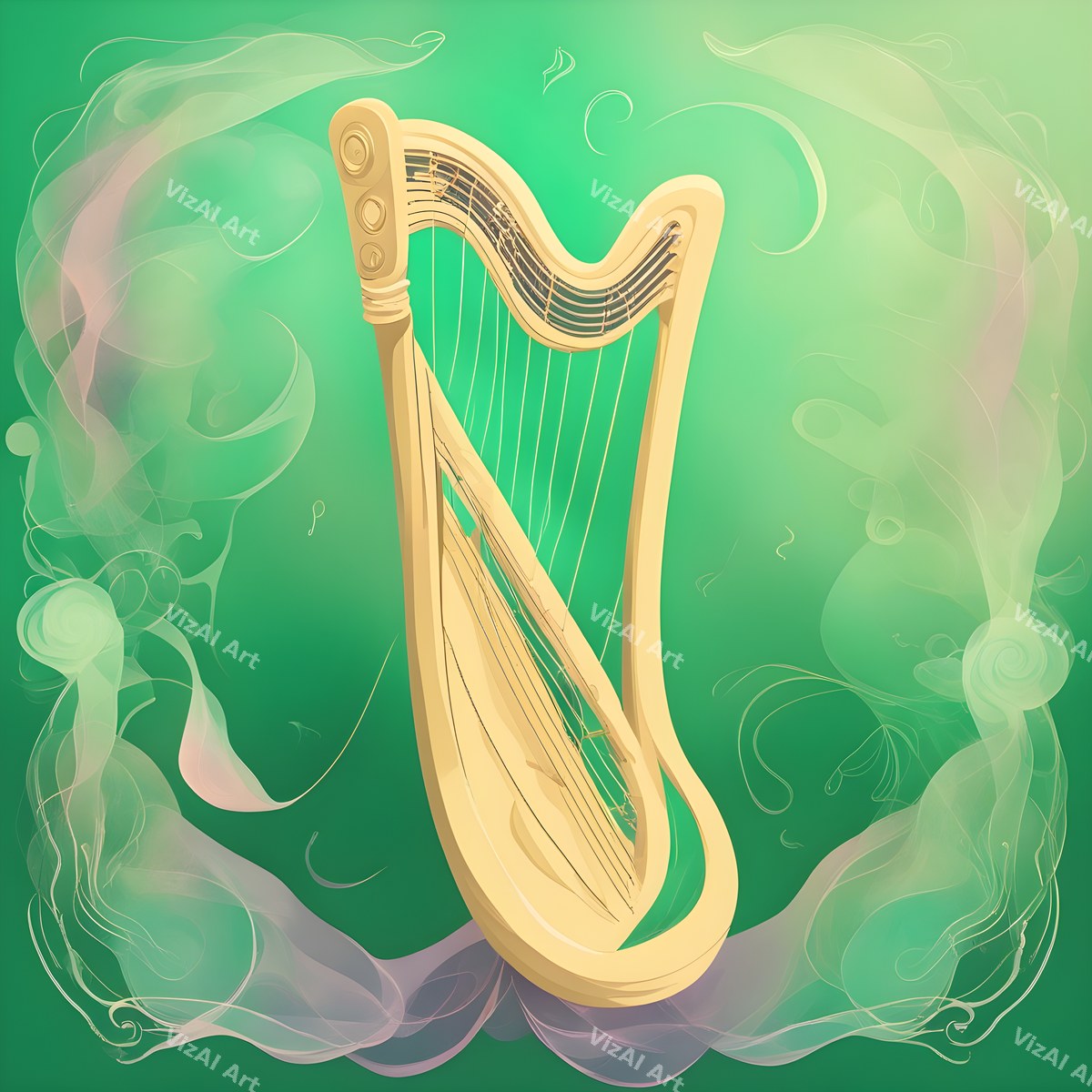 Enchanted Harp Art — print 3