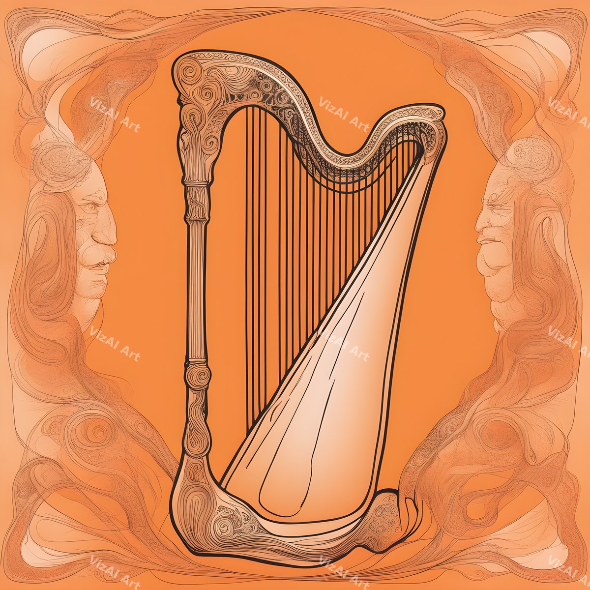 Enchanted Harp Art — print 4