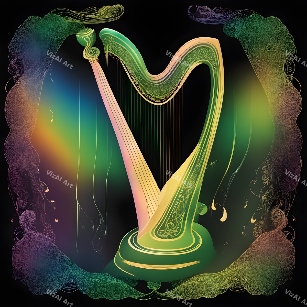 Enchanted Harp Art — print 5