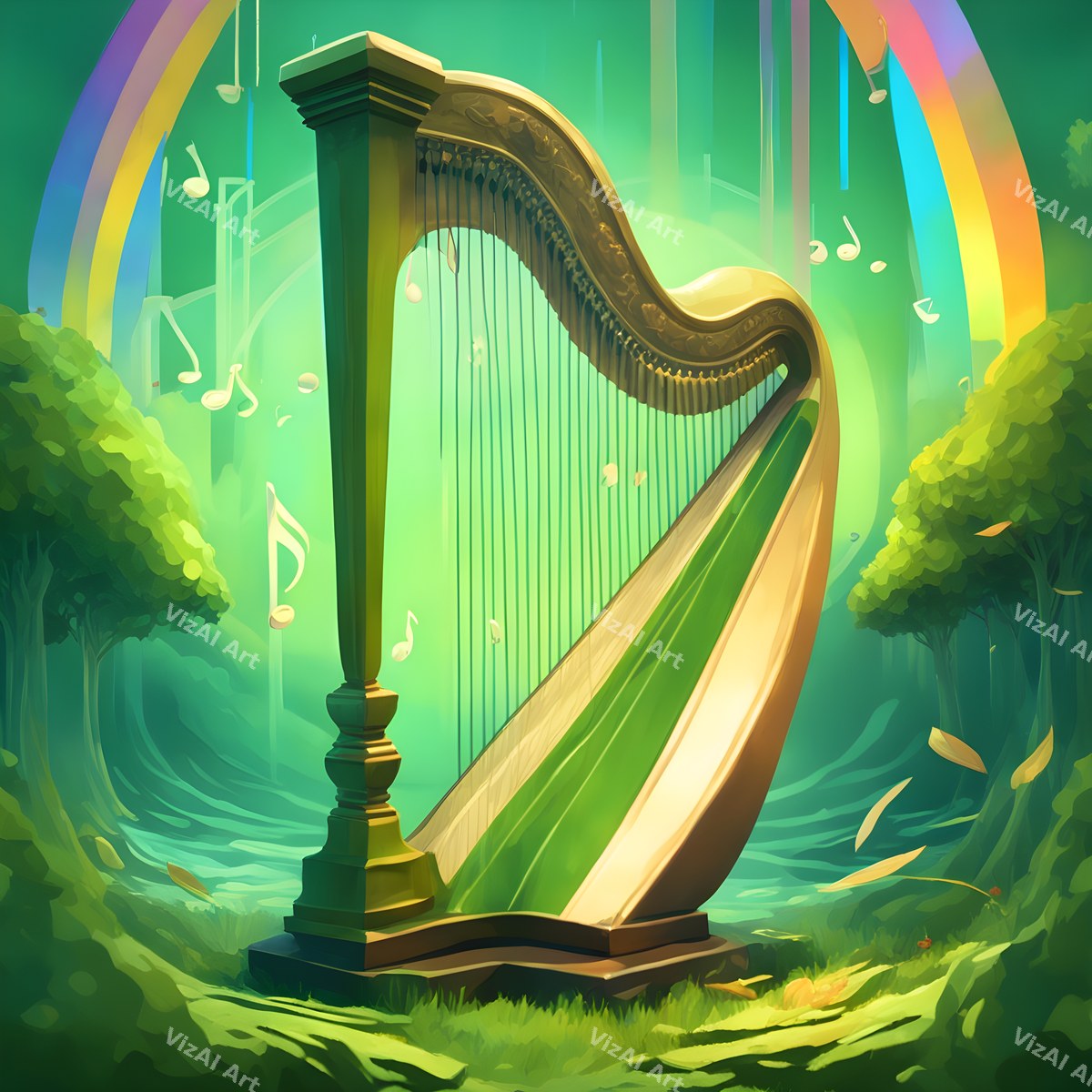 Enchanted Harp Art — print 11