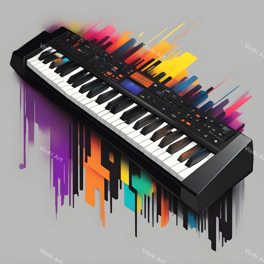 Rainbow Glow Synth Art — print 1