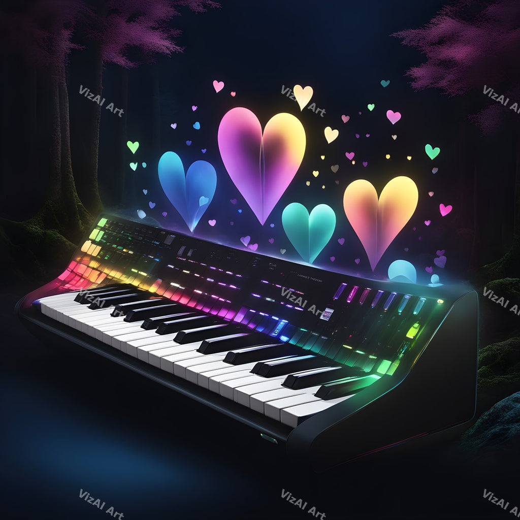 Rainbow Glow Synth Art — print 3