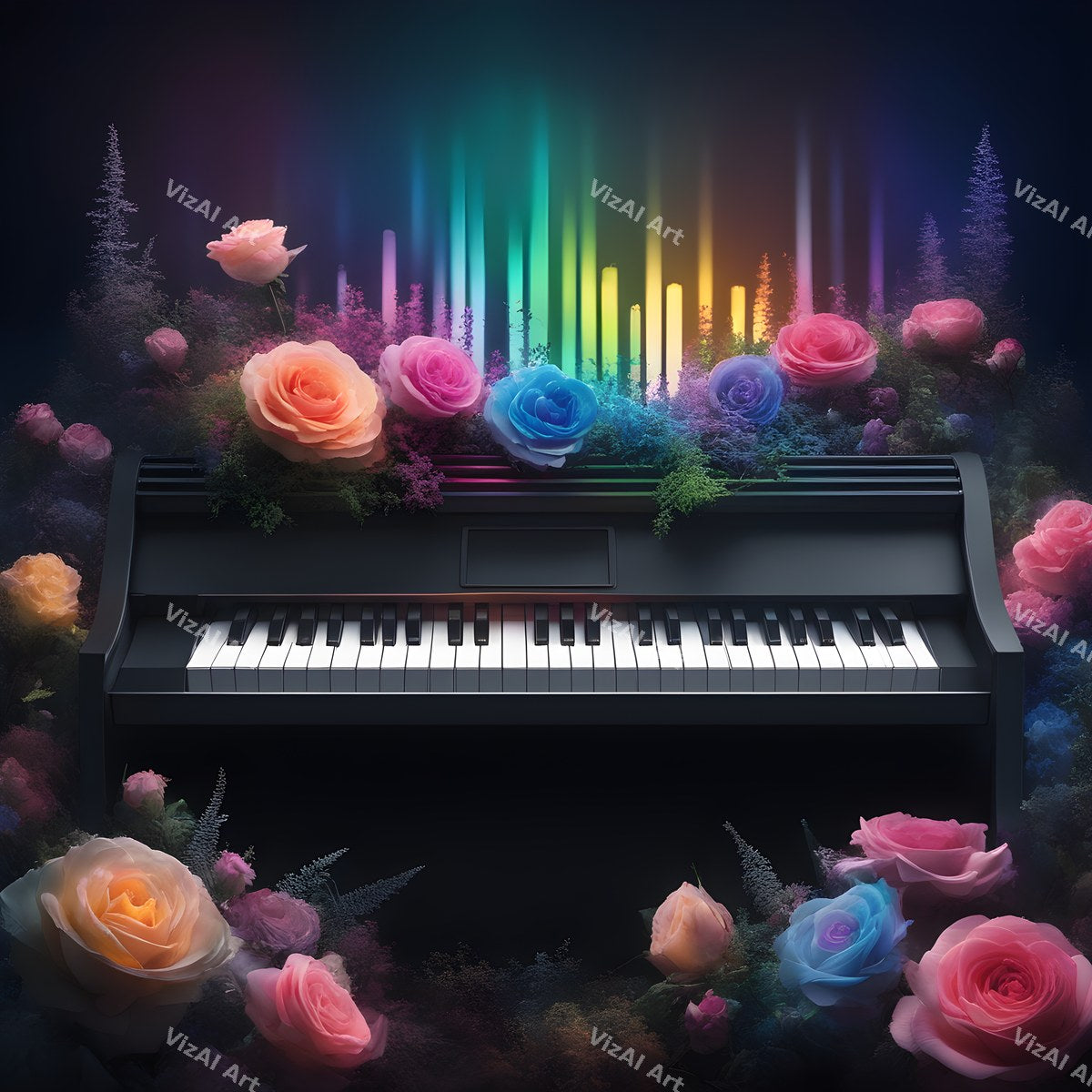 Rainbow Glow Synth Art — print 4