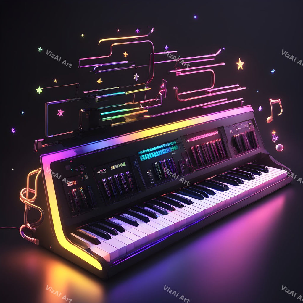 Rainbow Glow Synth Art — print 6