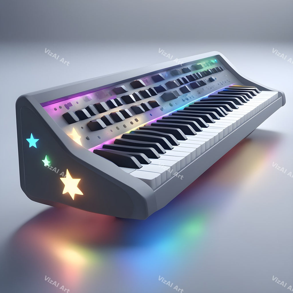 Rainbow Glow Synth Art — print 8