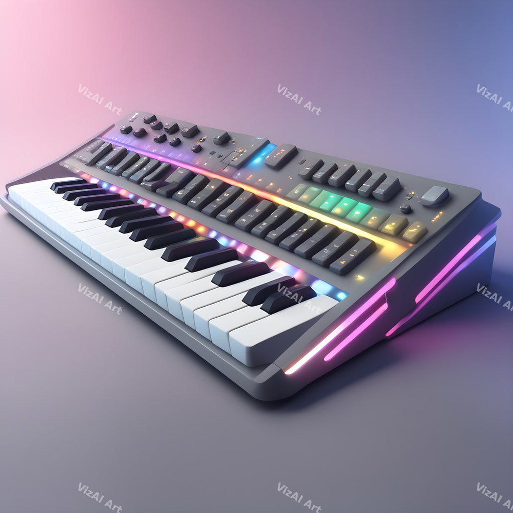 Rainbow Glow Synth Art — print 9