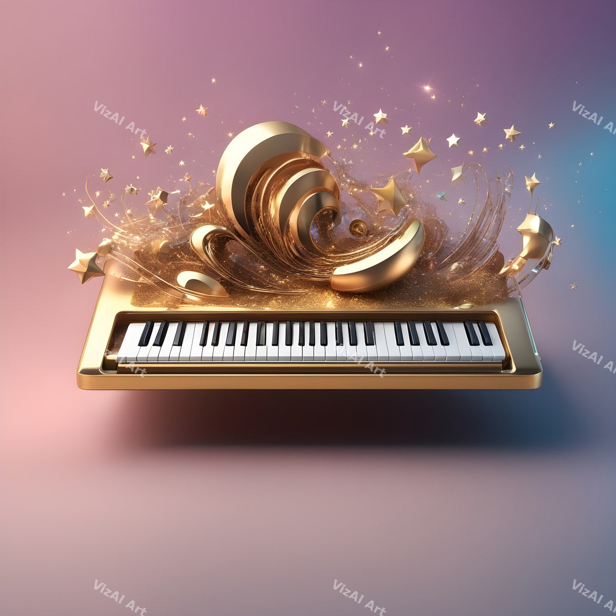 Rainbow Glow Synth Art — print 10