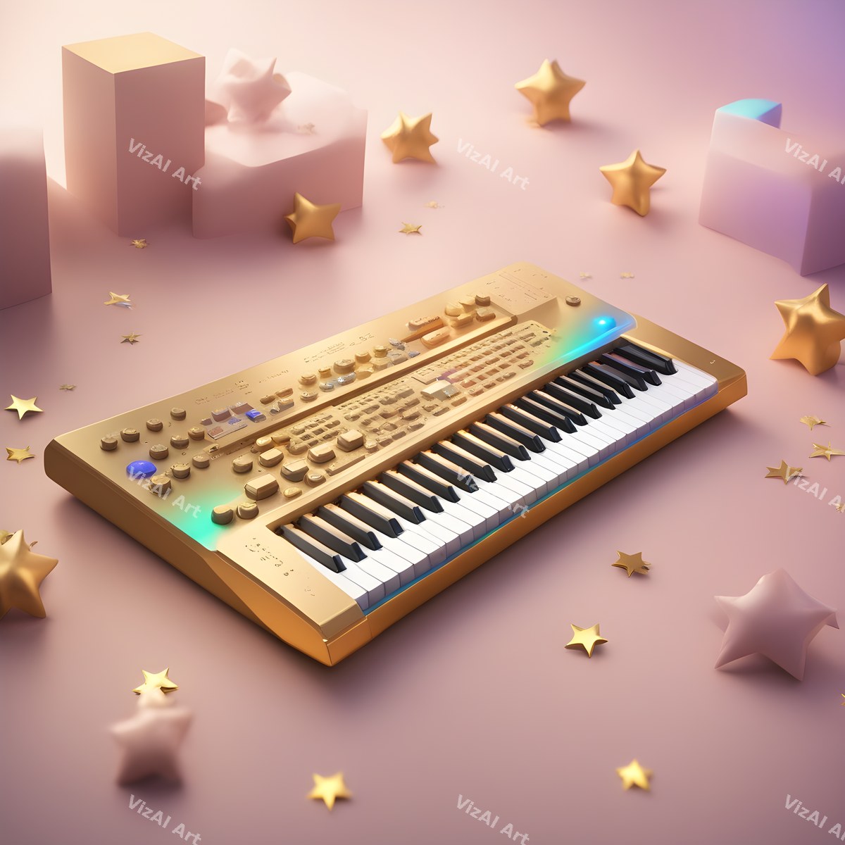 Rainbow Glow Synth Art — print 11