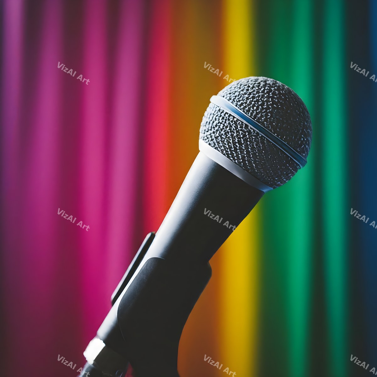 Colour Pop Microphone Art — print 3
