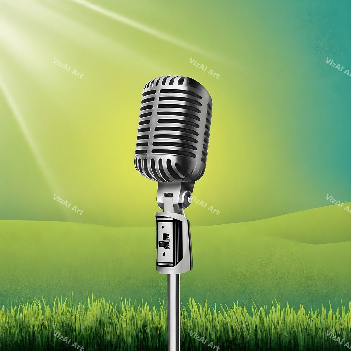 Colour Pop Microphone Art — print 8