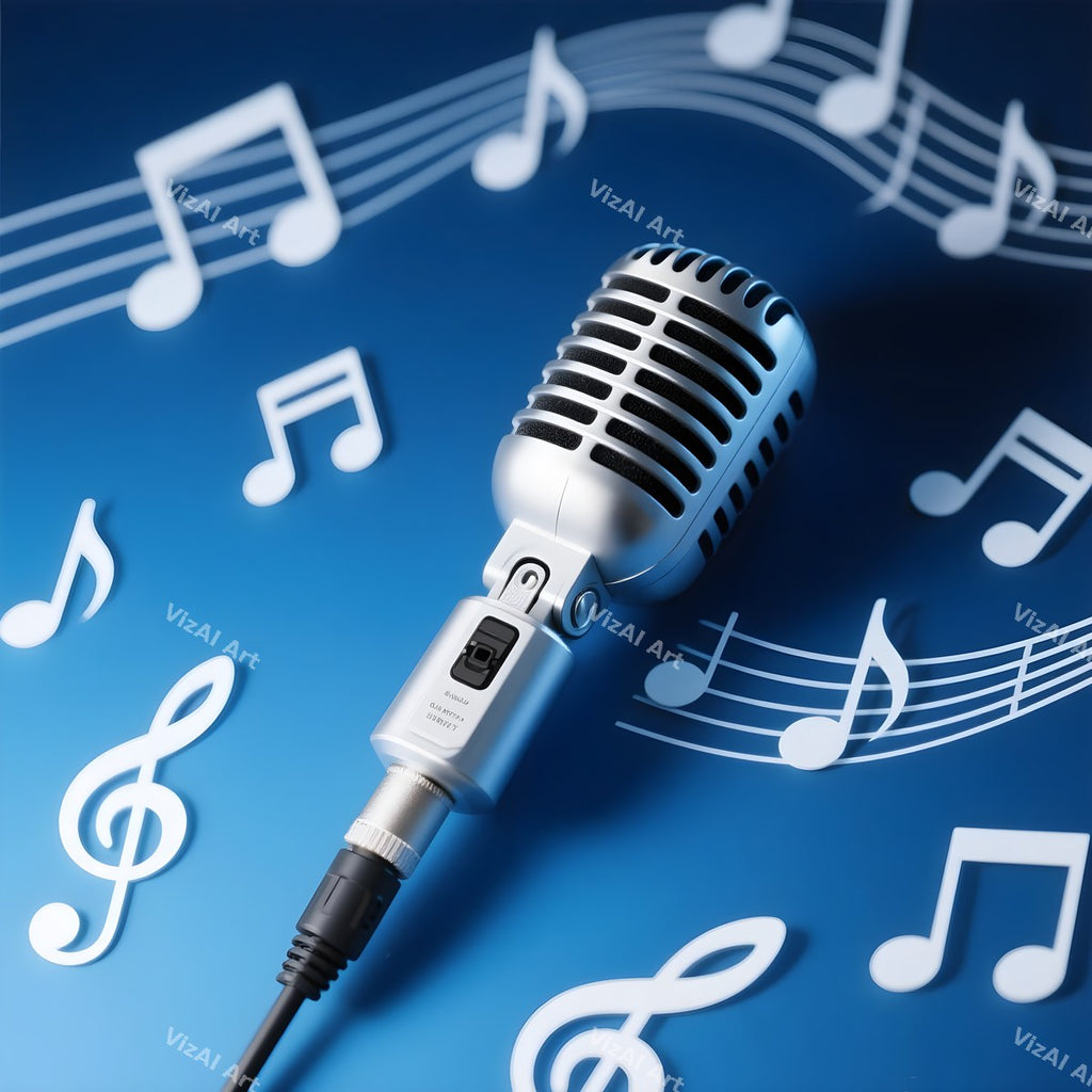 Colour Pop Microphone Art — print 11