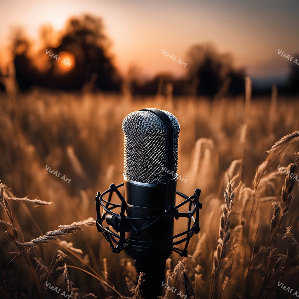 Enchanted Garden Microphone Art — print 1