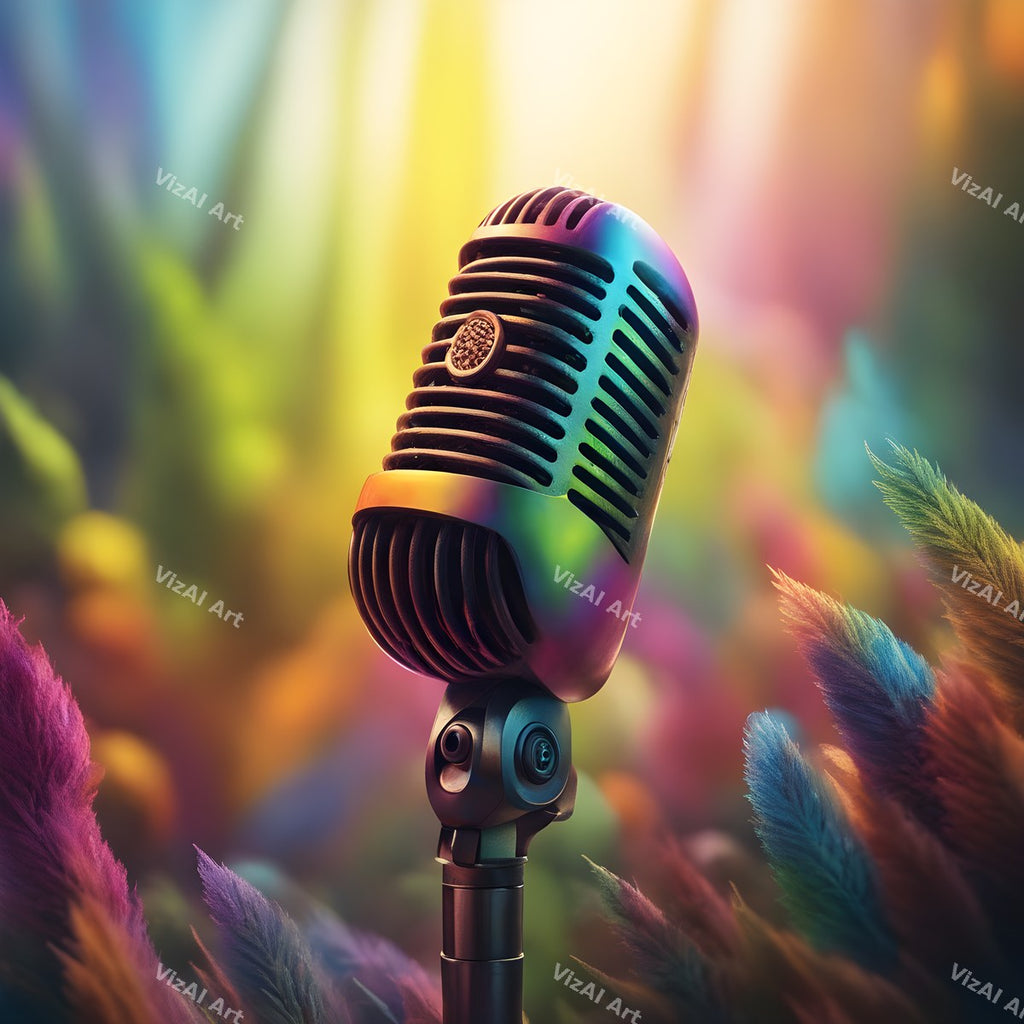 Enchanted Garden Microphone Art — print 5