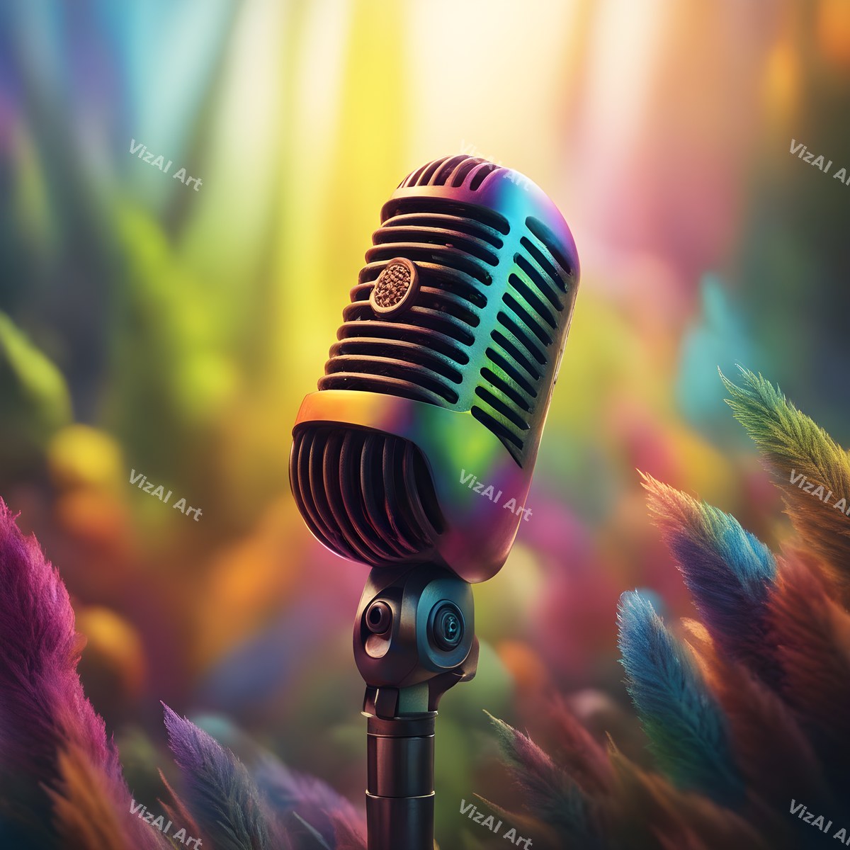 Enchanted Garden Microphone Art — print 5