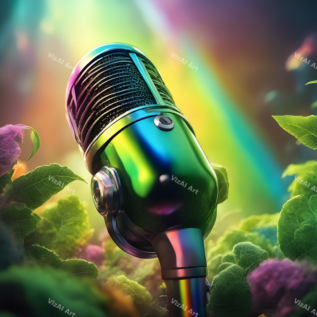 Enchanted Garden Microphone Art — print 6