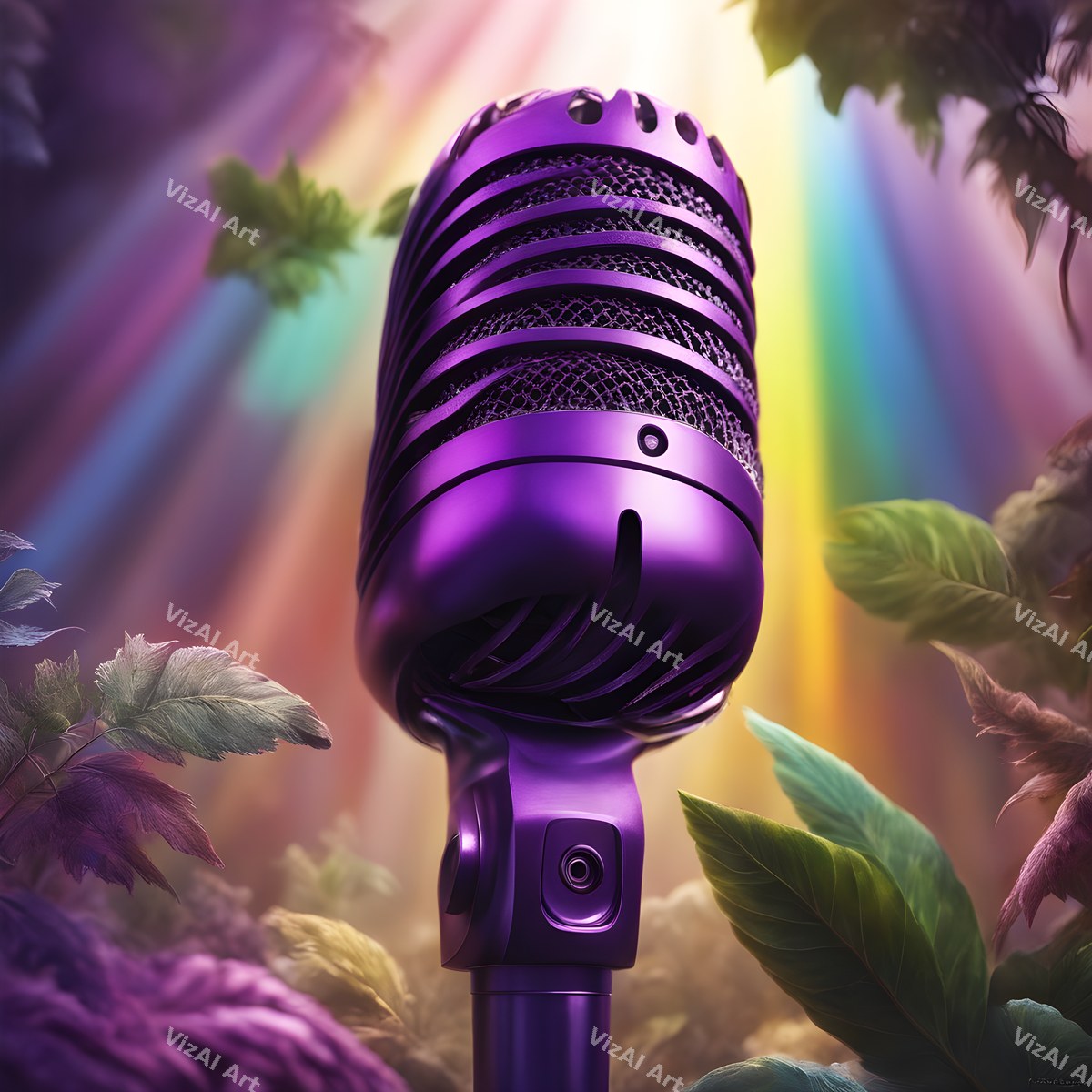 Enchanted Garden Microphone Art — print 7