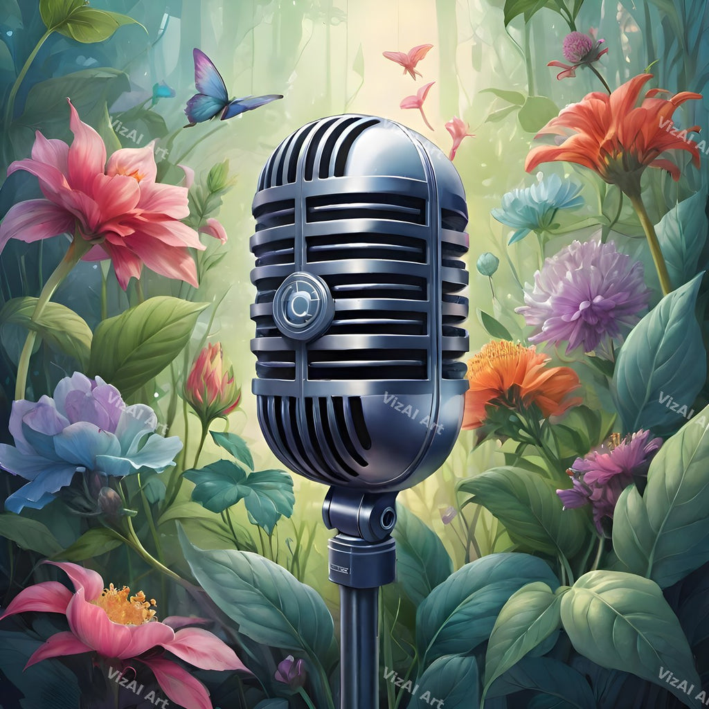 Enchanted Garden Microphone Art — print 10
