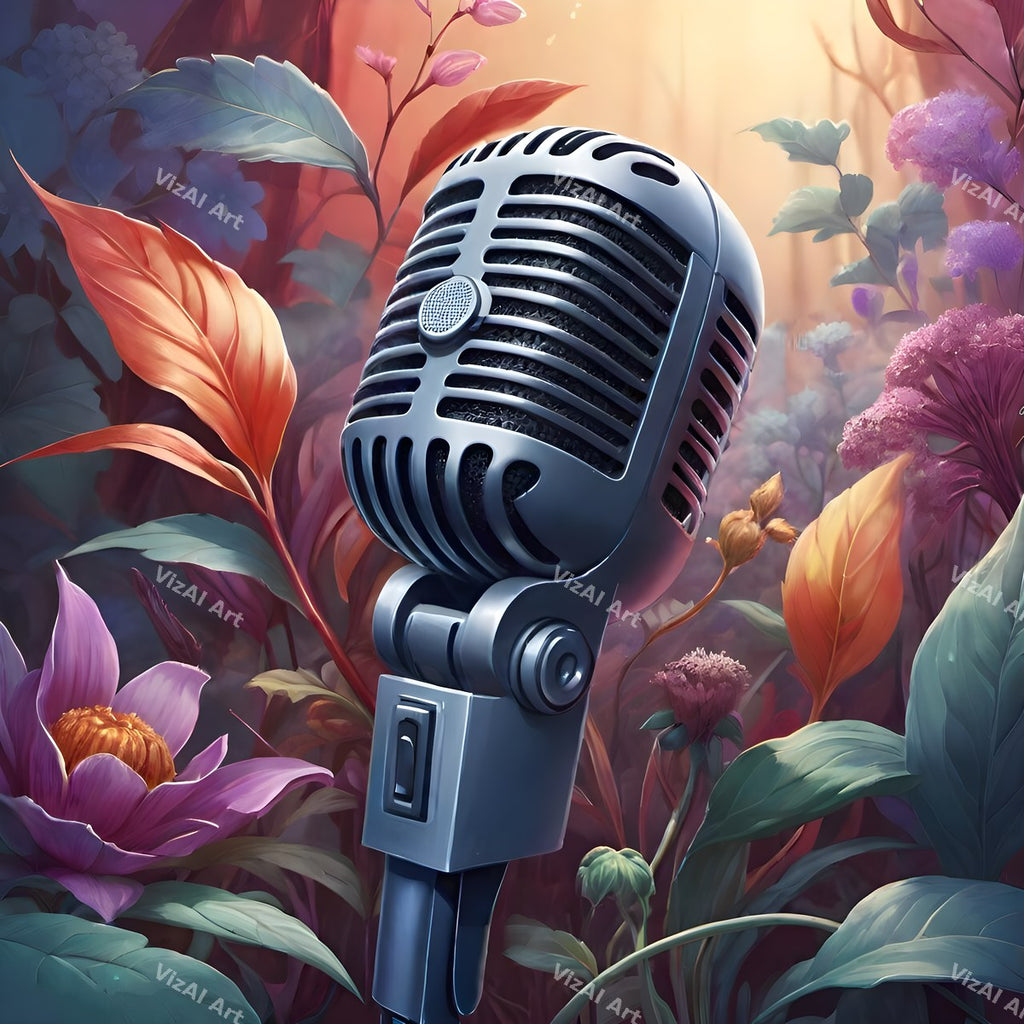 Enchanted Garden Microphone Art — print 11