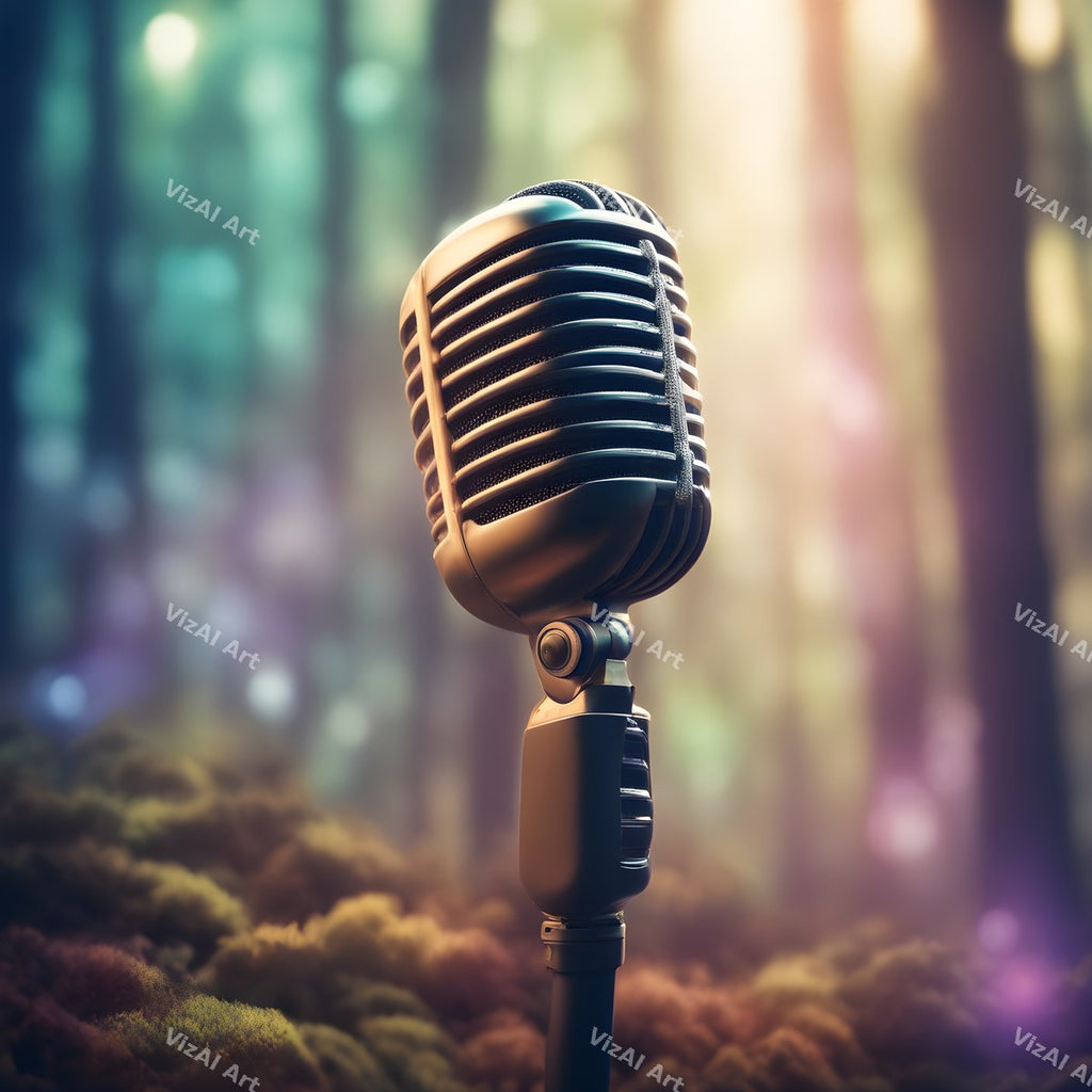 Enchanted Garden Microphone Art — print 12
